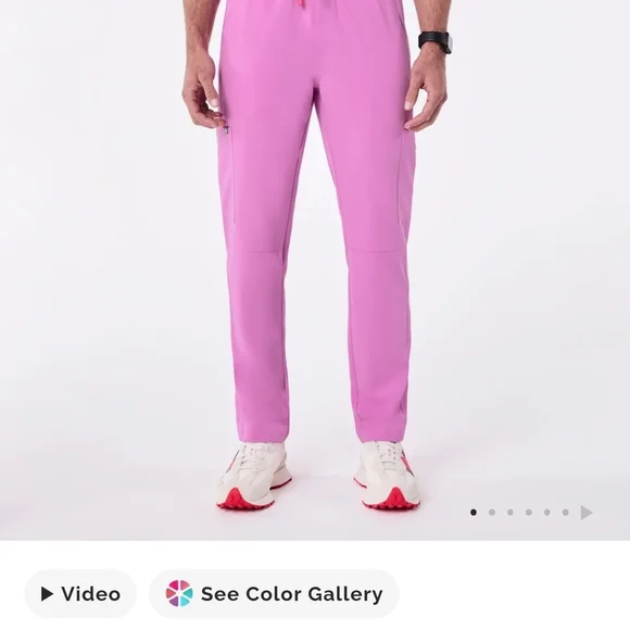 Figs Pink Cloud Scrub Set - Picture 2 of 3